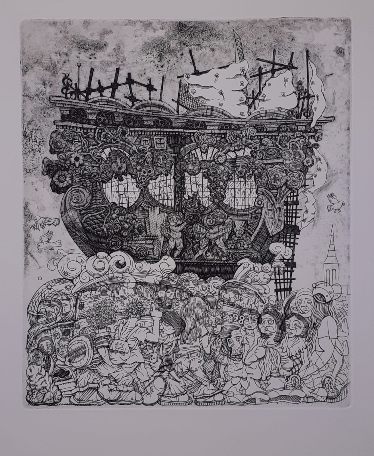 Brendan Hansbro ARE, Stone Ship, Oxford Street, London, 2023