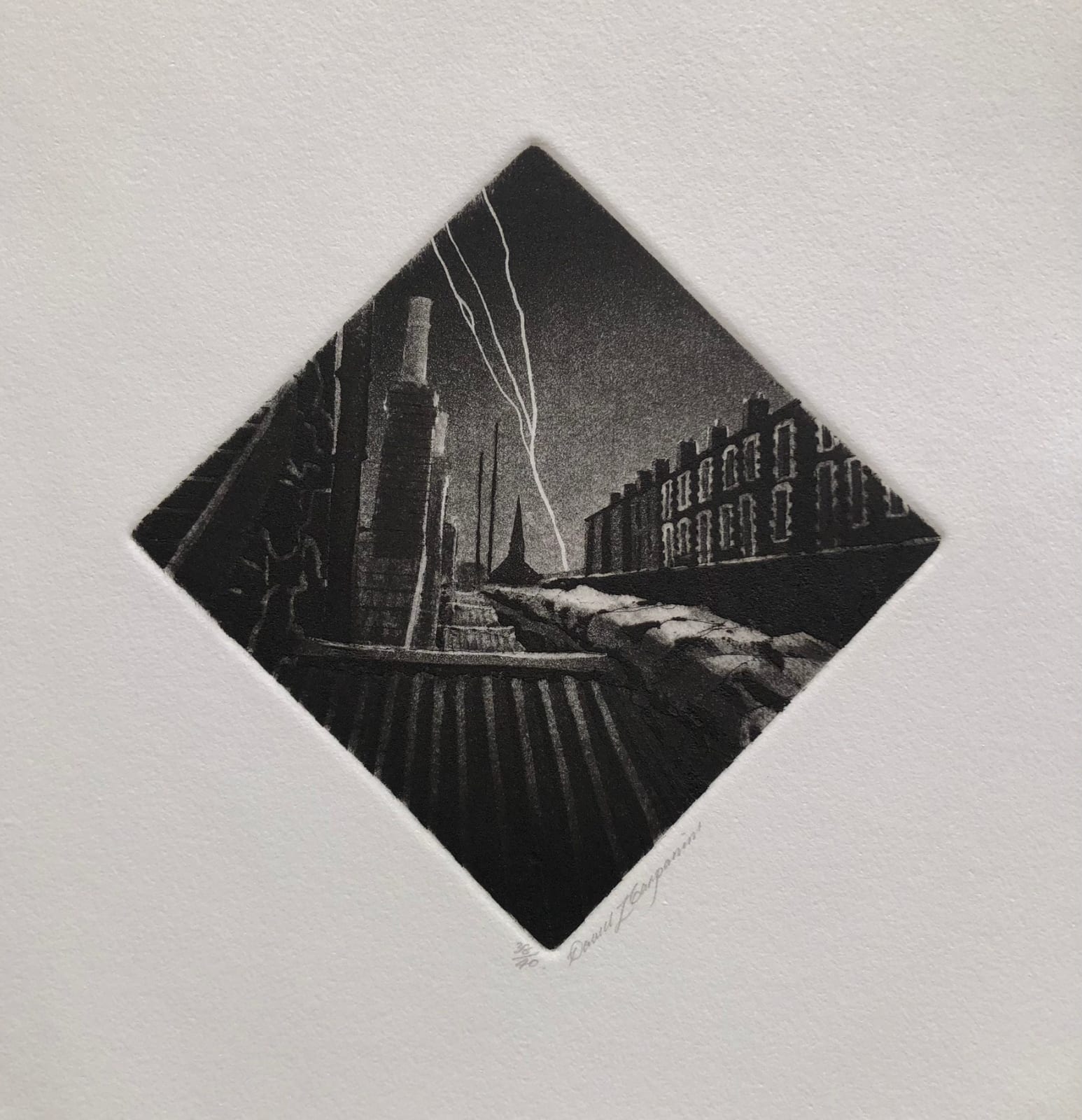 David Carpanini PPRE Hon. RWS, Lightning Nant-Y-Moel