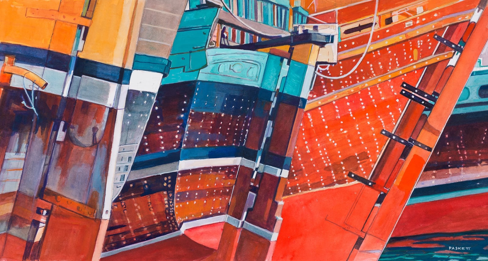 David Paskett PPRWS Hon. RE, Dhow Sterns, Dubai Creek