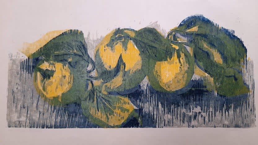 Hilary Daltry RE, Three Quince