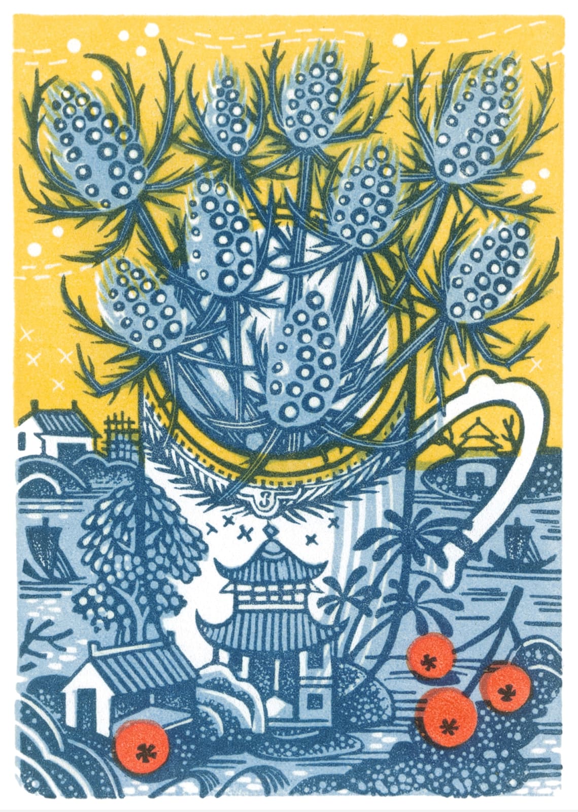 Angie Lewin RWS RE, Sea Holly