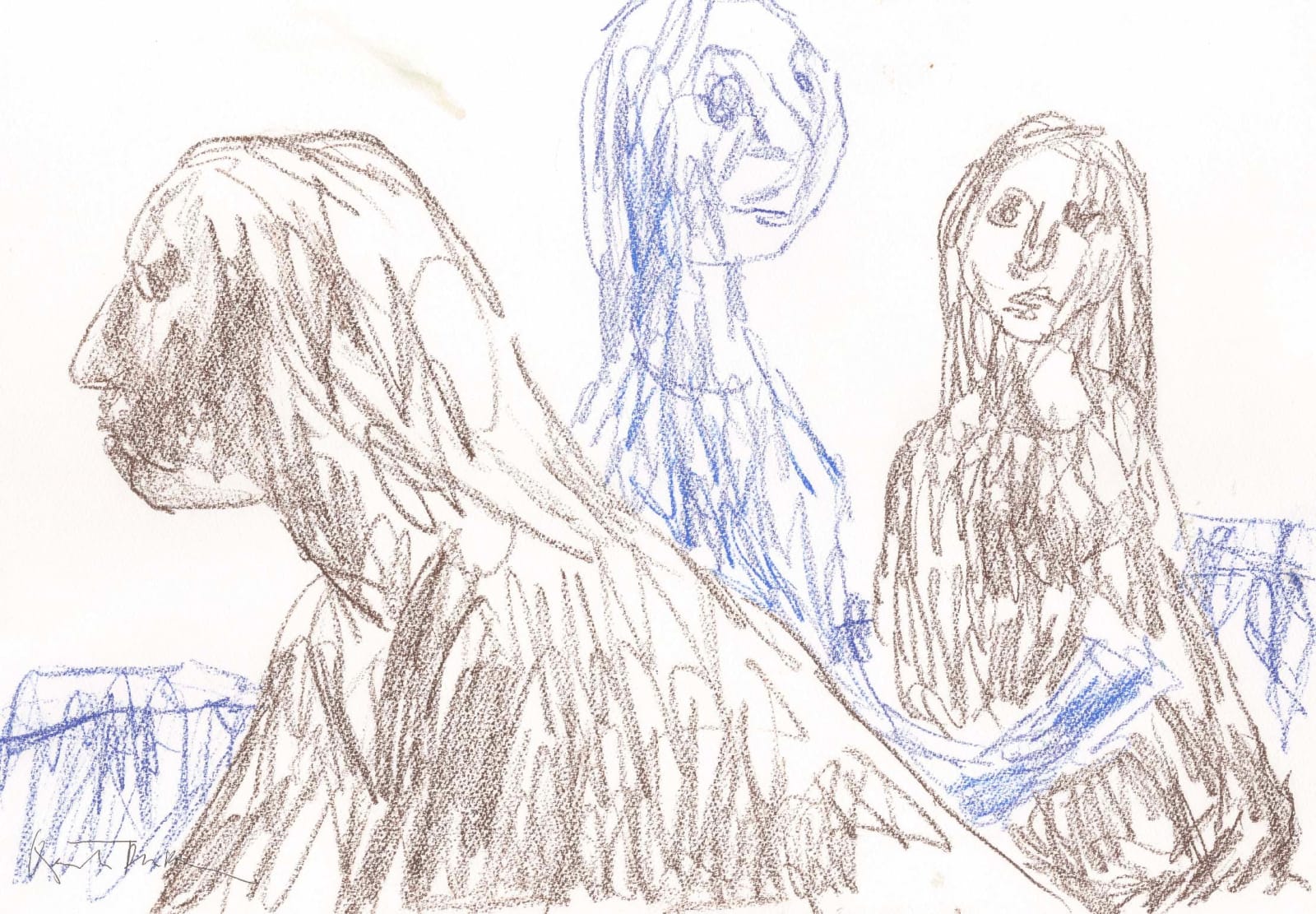 Quentin Blake, Stabilo figures #5, 2025