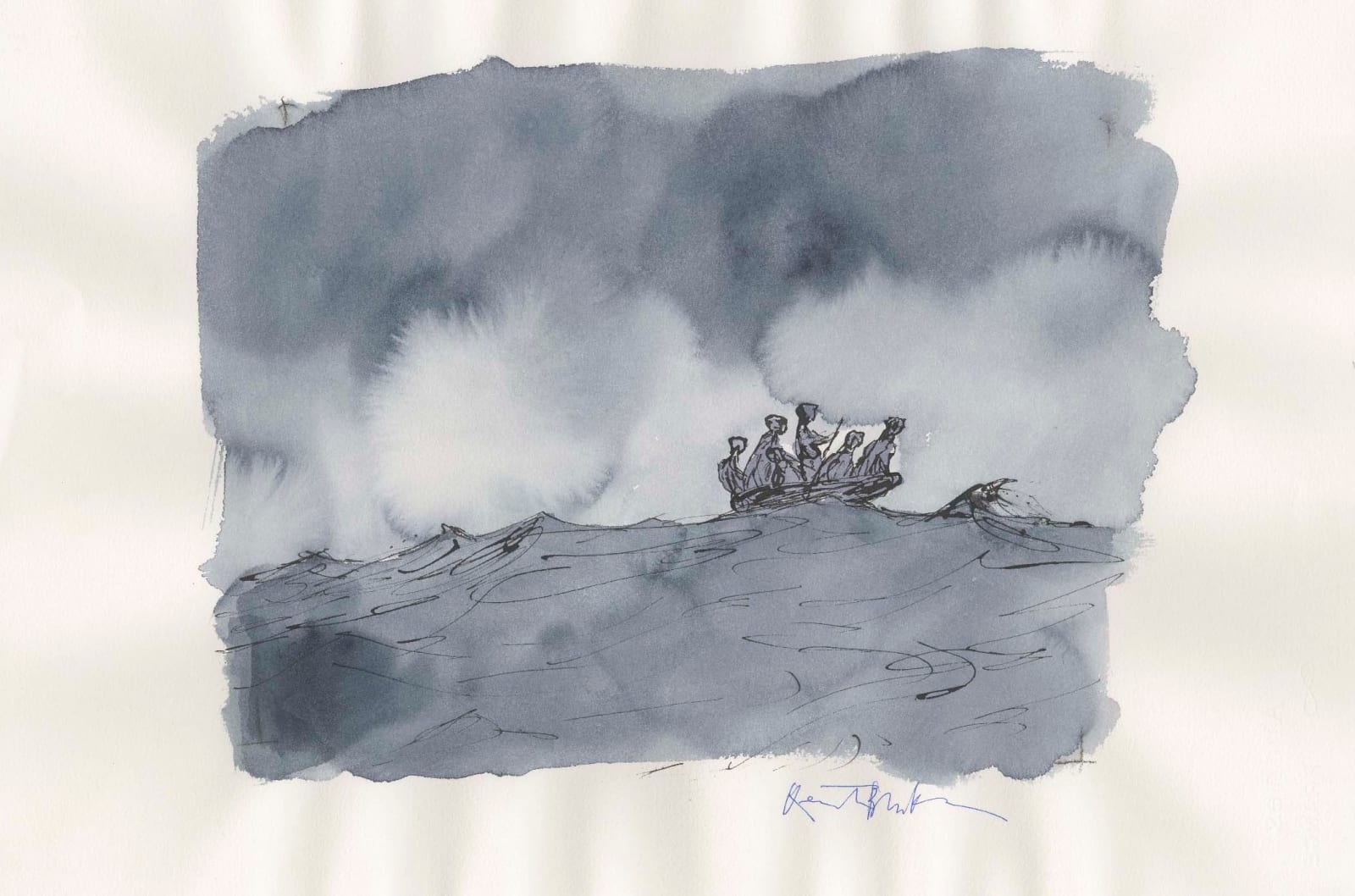 Quentin Blake, On the Move, again #1, 2020