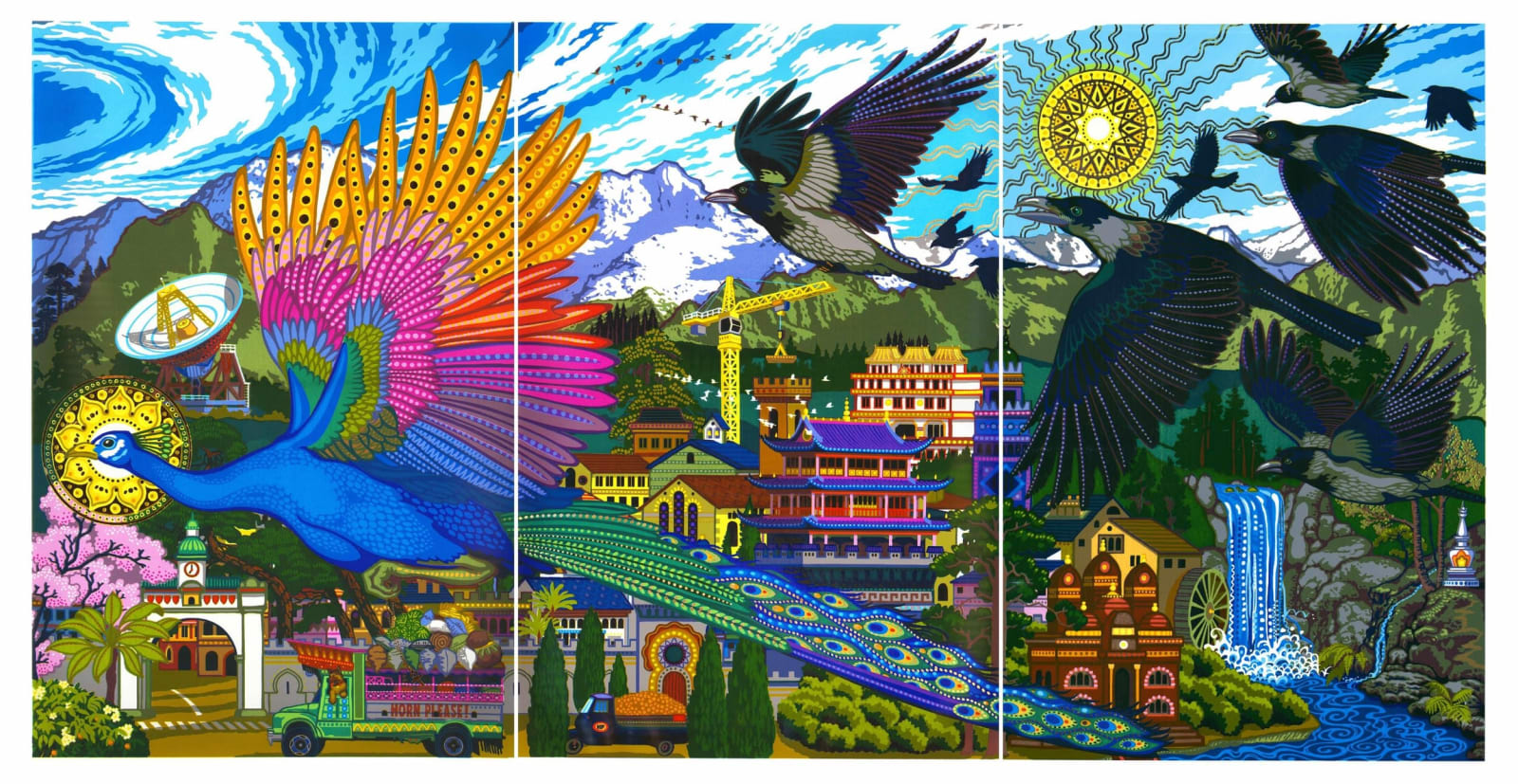 Alex Beattie ARE, Peacock Rising