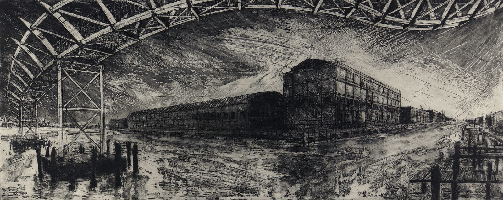 Ros Ford RE, Winter Venice I - People Mover, Tronchetto Mercato