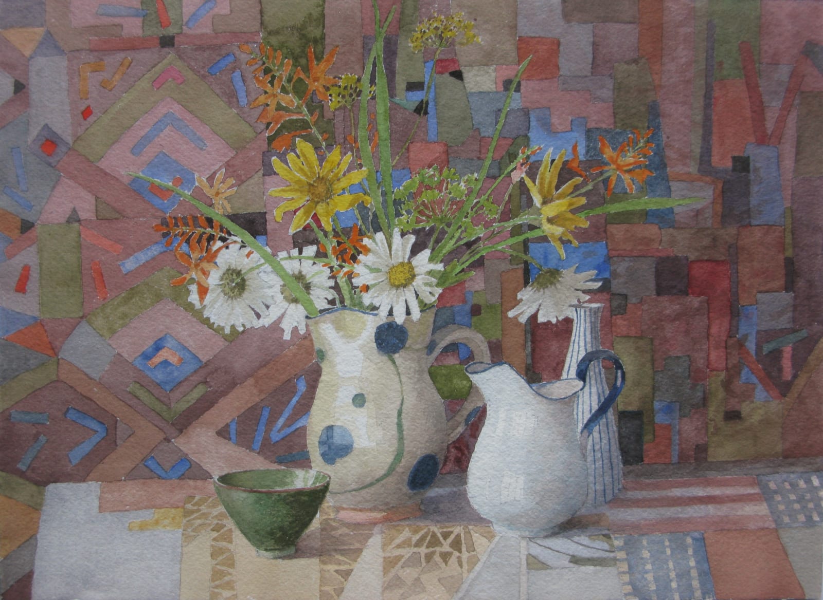 Annie Williams RWS RE, Still Life with My Lisbon jug