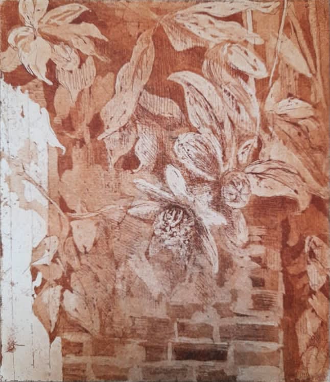 Hilary Daltry RE, Pomegranate Flowers, Swan Walk