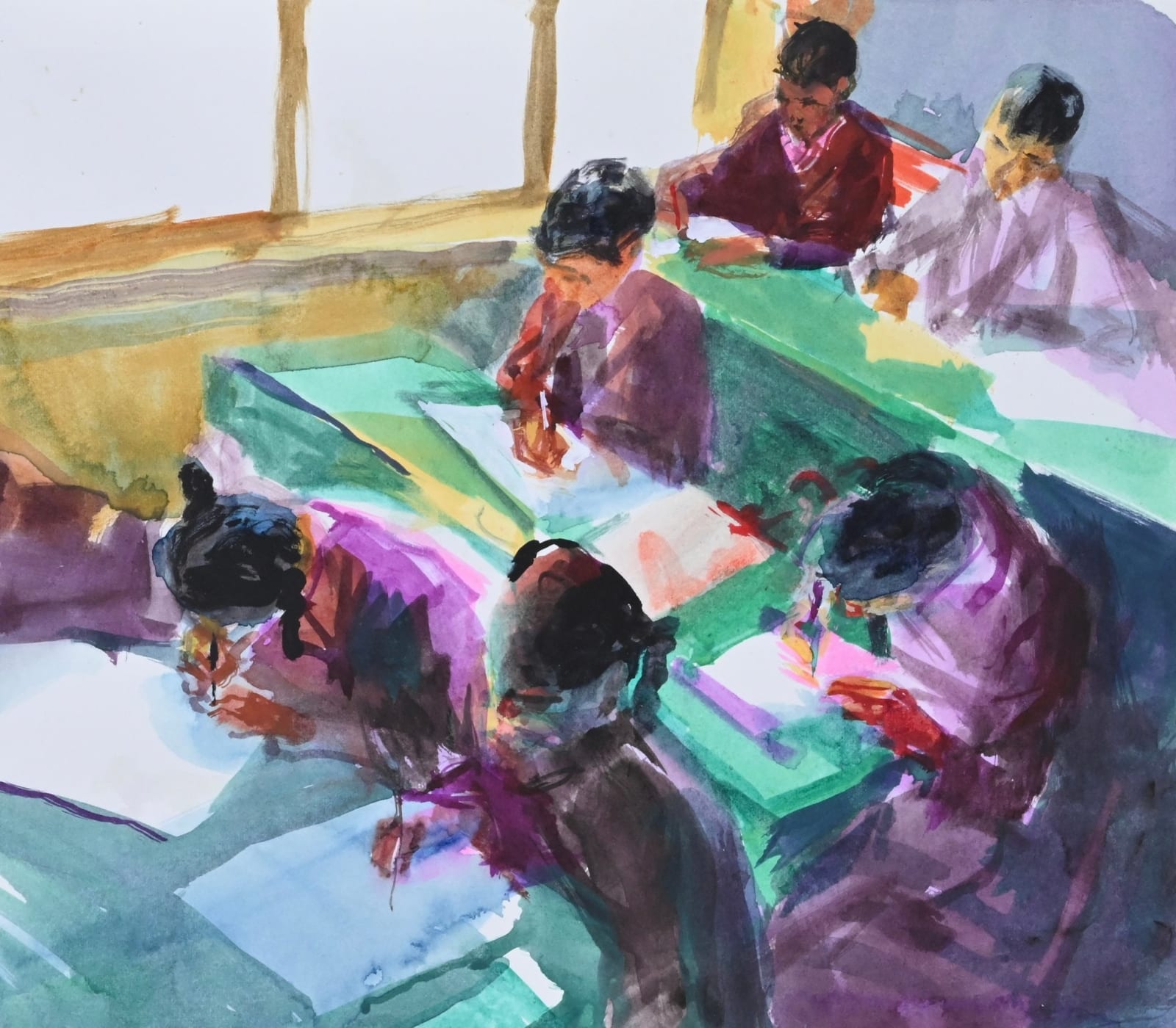 Simon Pierse RWS, Morning Lessons, Akhori