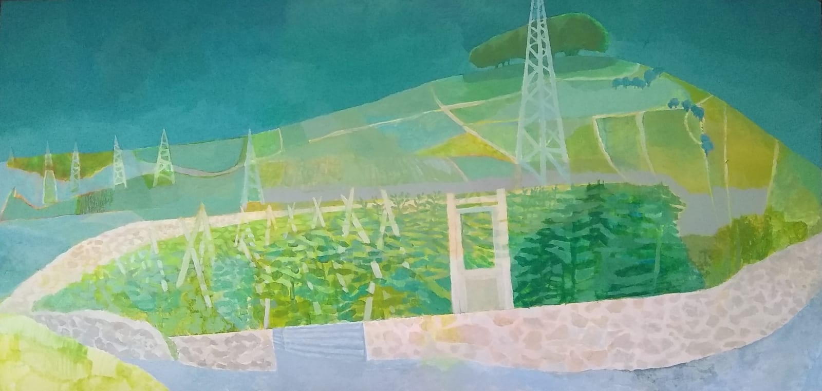 Michael Collins RWS, Buxton Landscape