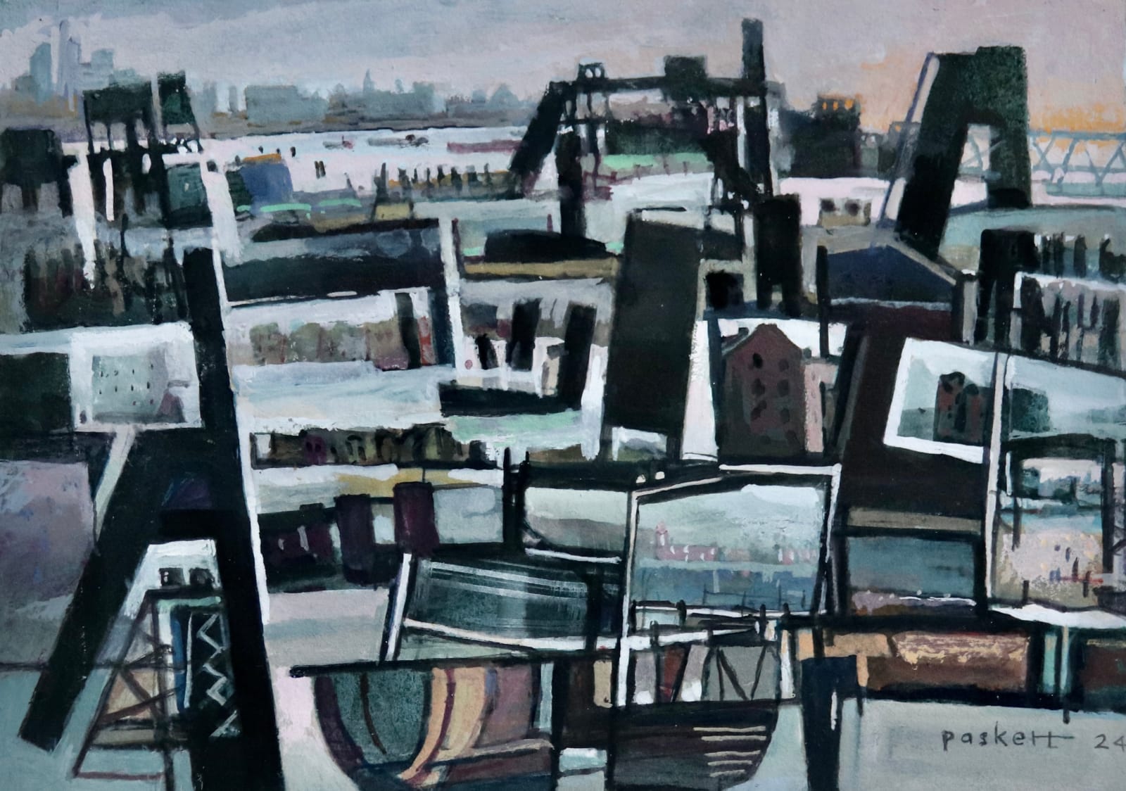 David Paskett PPRWS Hon. RE , Dirty Old River-Waterloo Sunset