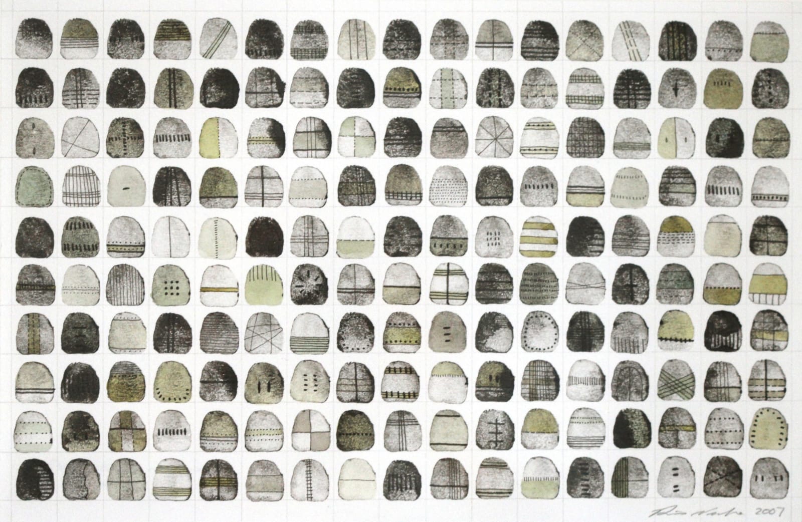 Rika Newcombe RWS, Thoughts on Pebbles No.24