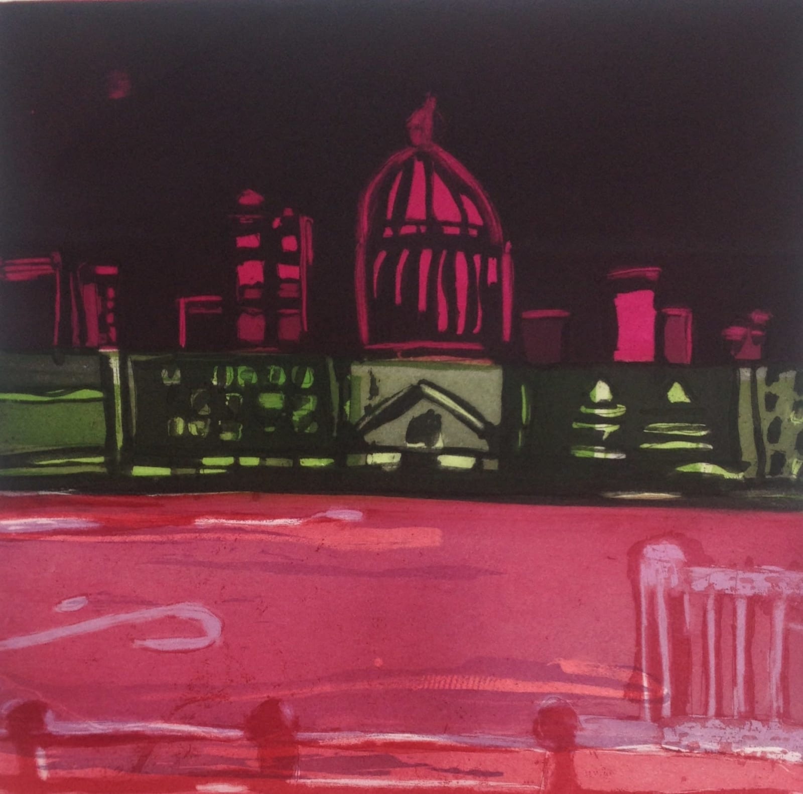 Louise Davies RE, Midnight on the River