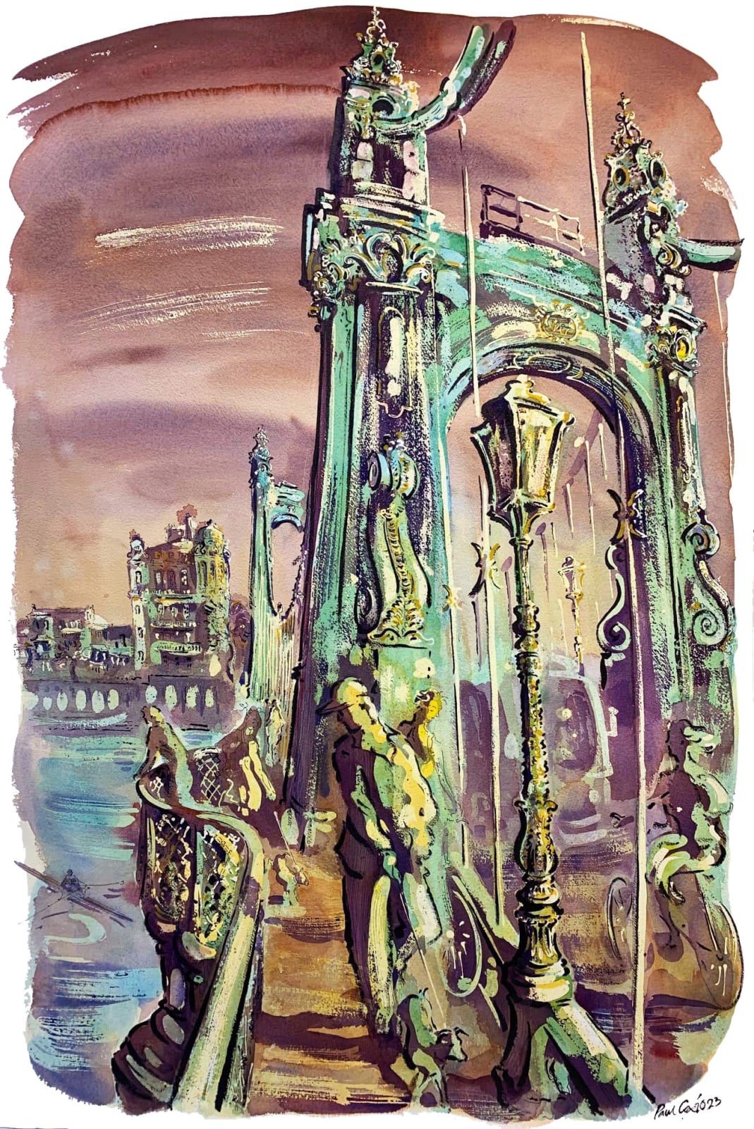 Paul Cox RWS, Hammersmith Bridge Remembered