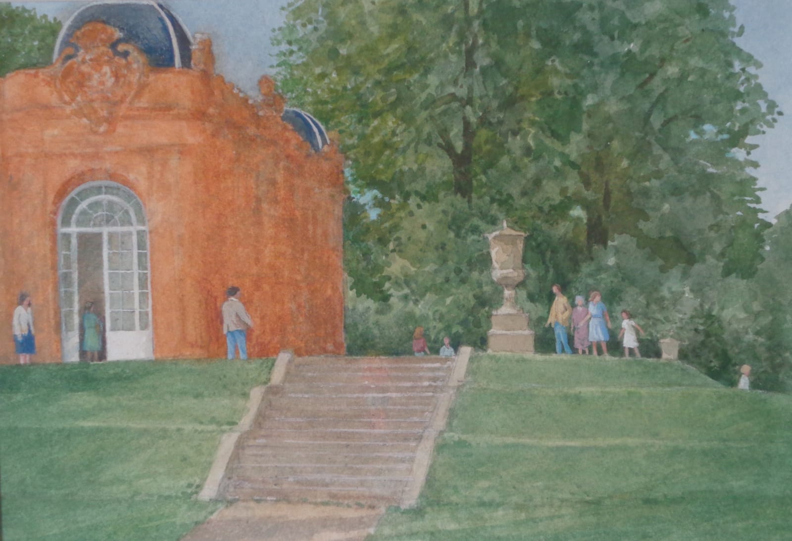 David Payne RWS, To The Orangery - Wrest Park