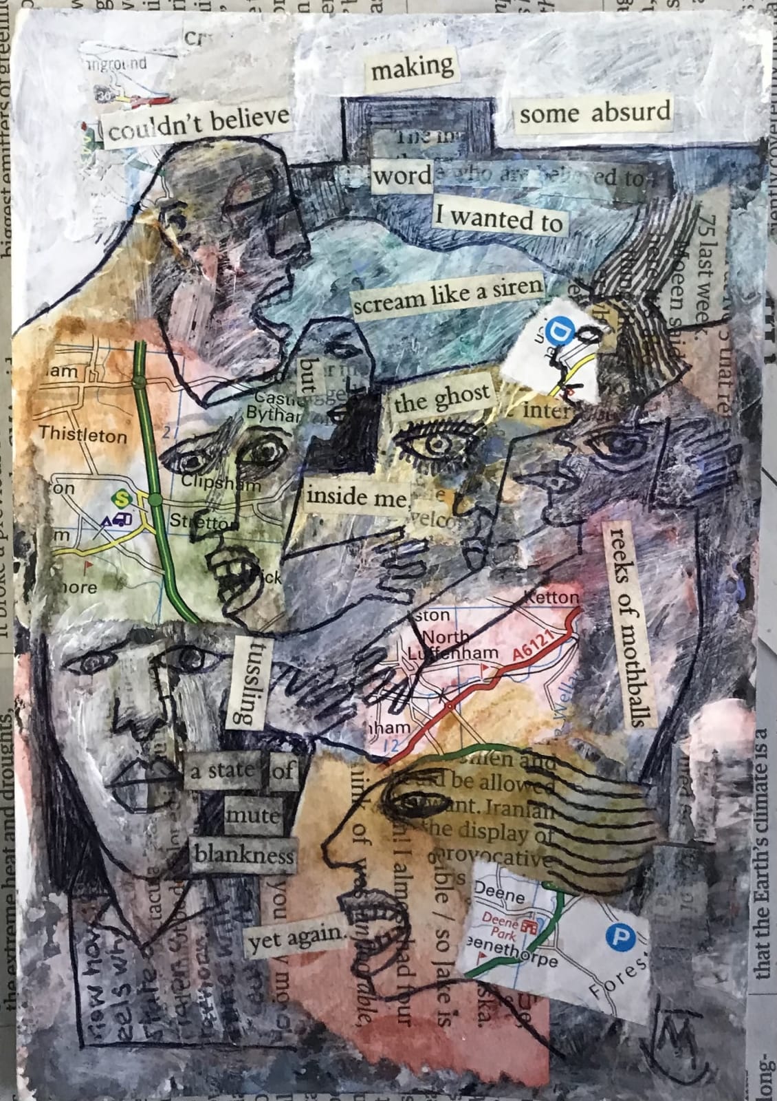 Colin Merrin RWS, The Ghost Inside Me Reeks of Mothballs