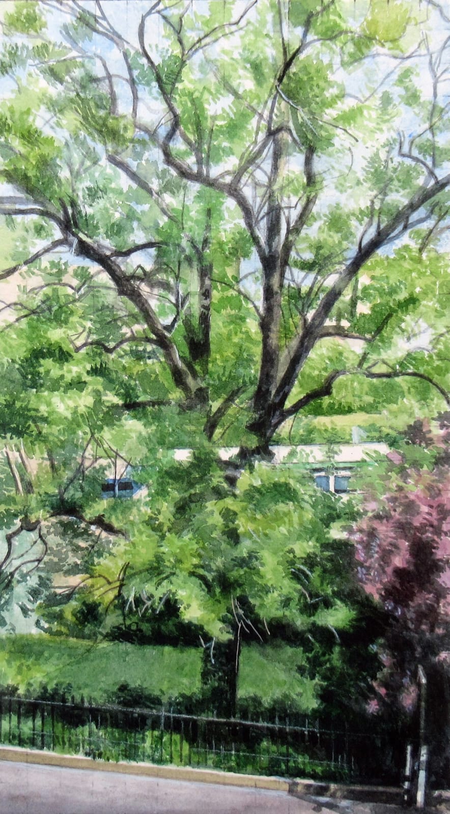 Michael Middleton RWS RE, From the hotel window Edinburgh