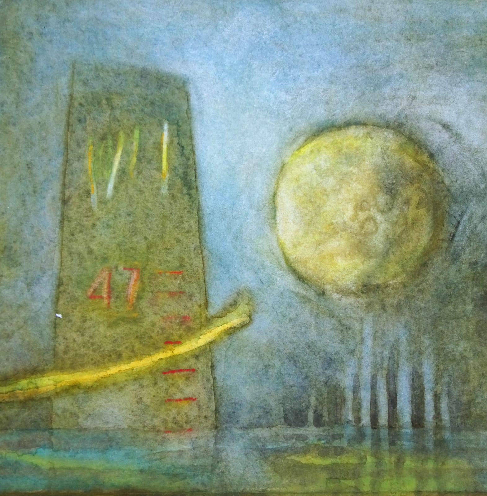 Sarah Holliday RWS, The Sturgeon Moon Rises