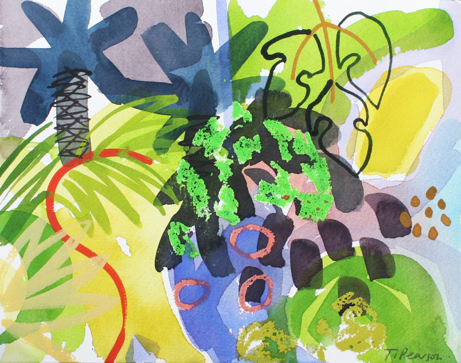 Tessa Pearson ARWS, Past The Indigo Palms