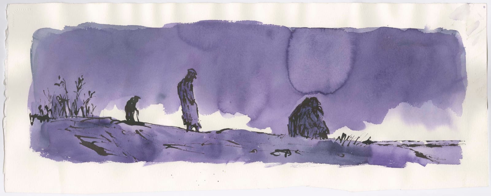 Quentin Blake, On the Beach #12, 2020