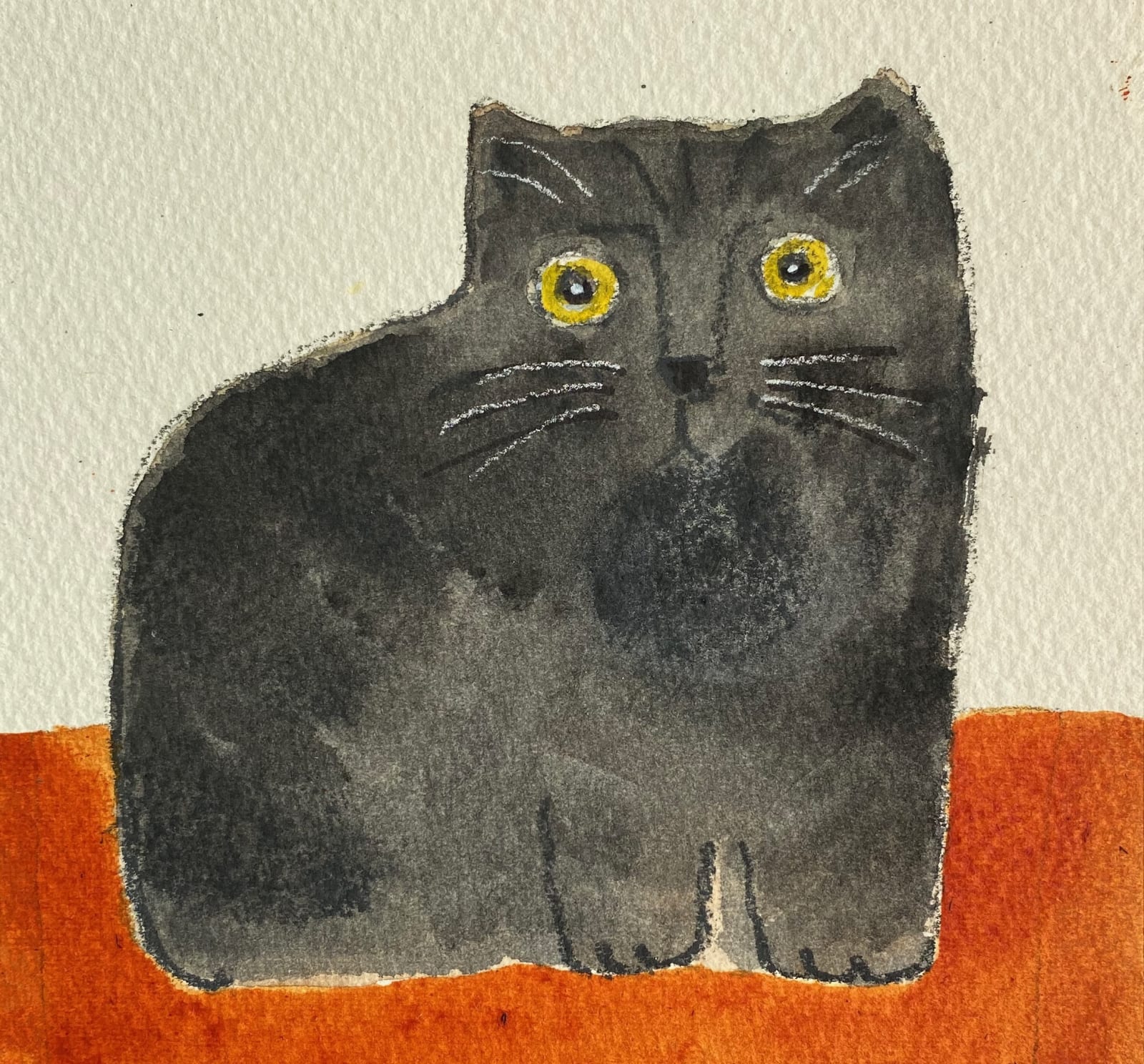 Jill Leman PPRWS Hon. RE, Lucky Black Cat