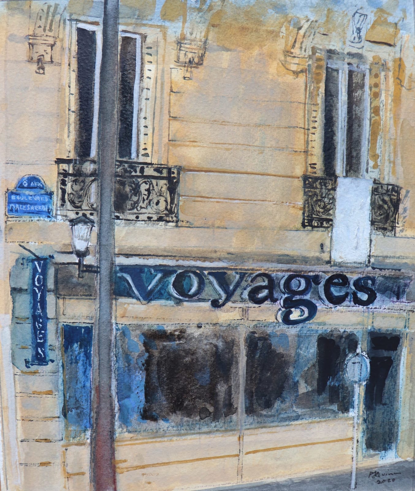 Peter Quinn RWS, Voyages, Paris