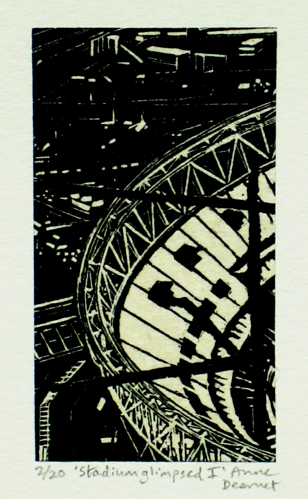 Anne Desmet RA RE, Stadium Glimpsed I