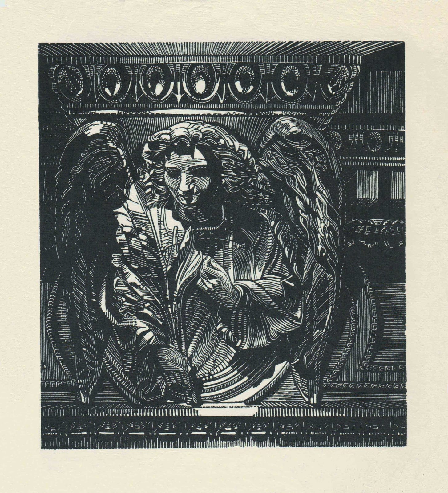 Anne Desmet RA RE, Angel with Palm Leaves