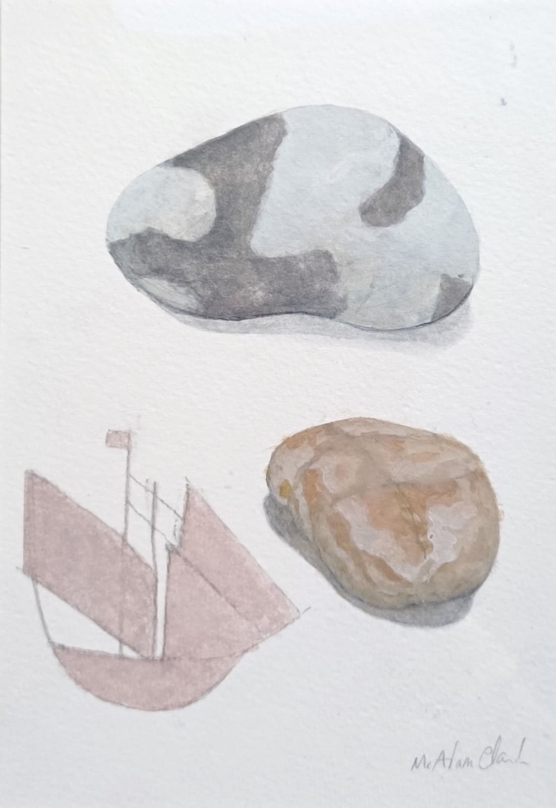 Caroline McAdam Clark RWS, Aldeburgh Pebbles II