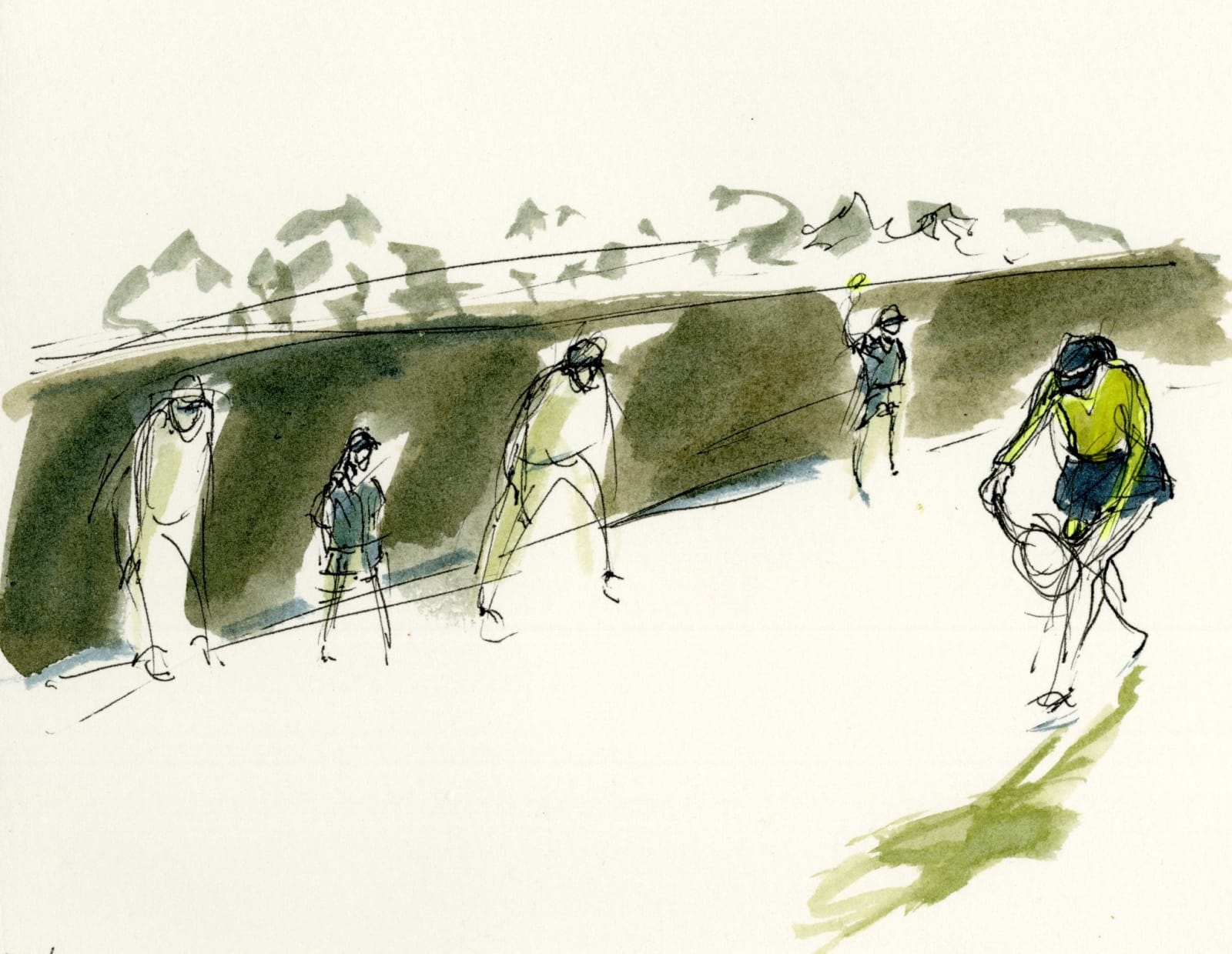 Julia Midgley RWS RE, Watson Serves