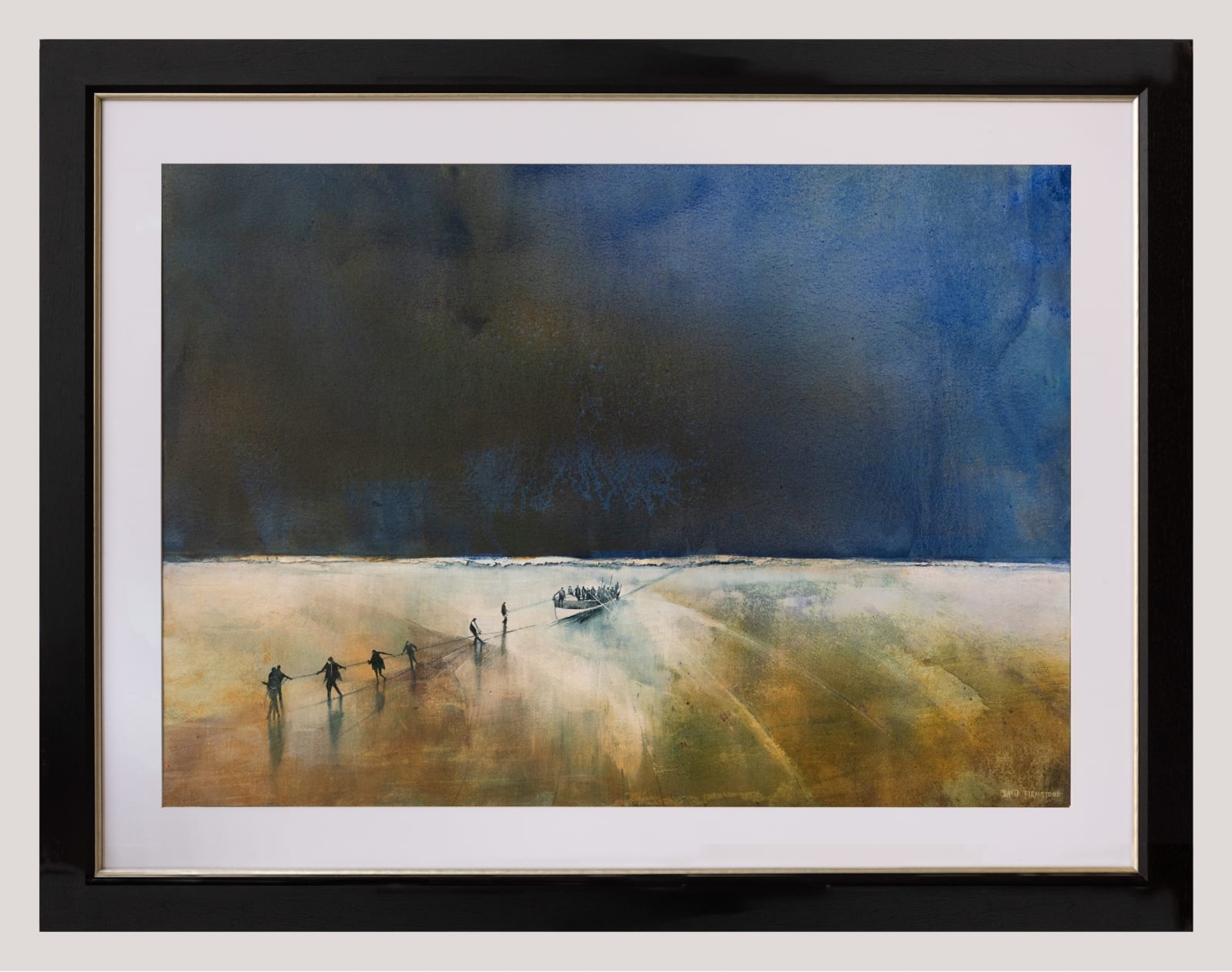 David Firmstone RWS, Pulling in the Gem, Isle of Wight