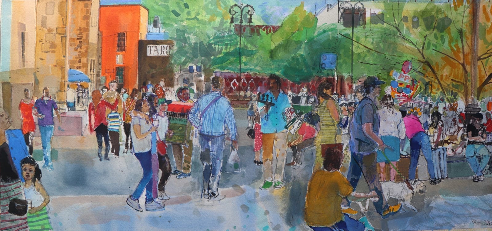 Peter Quinn RWS, Mexico City, Saturday Afternoon