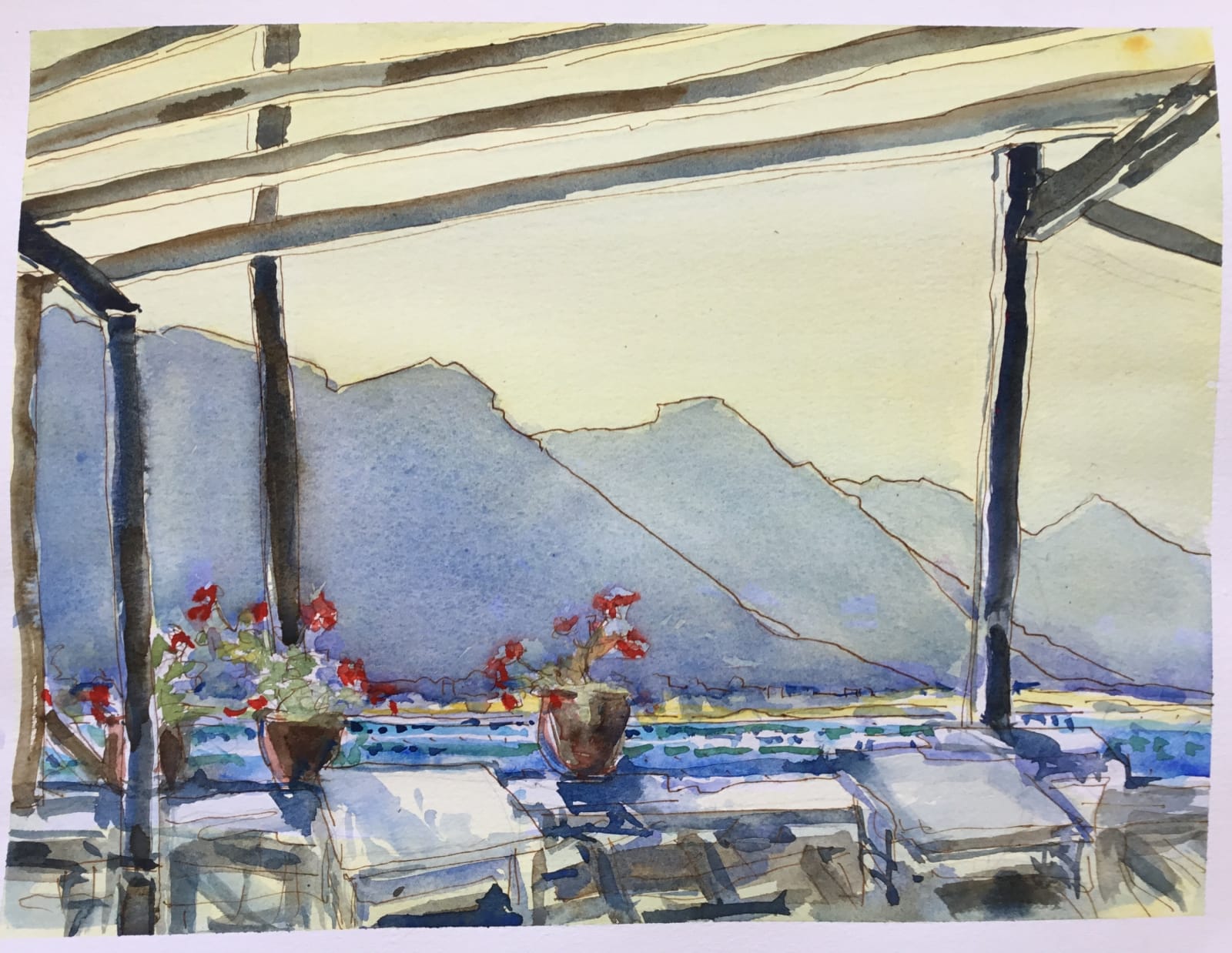 Janet Treloar RWS, The White Mountains