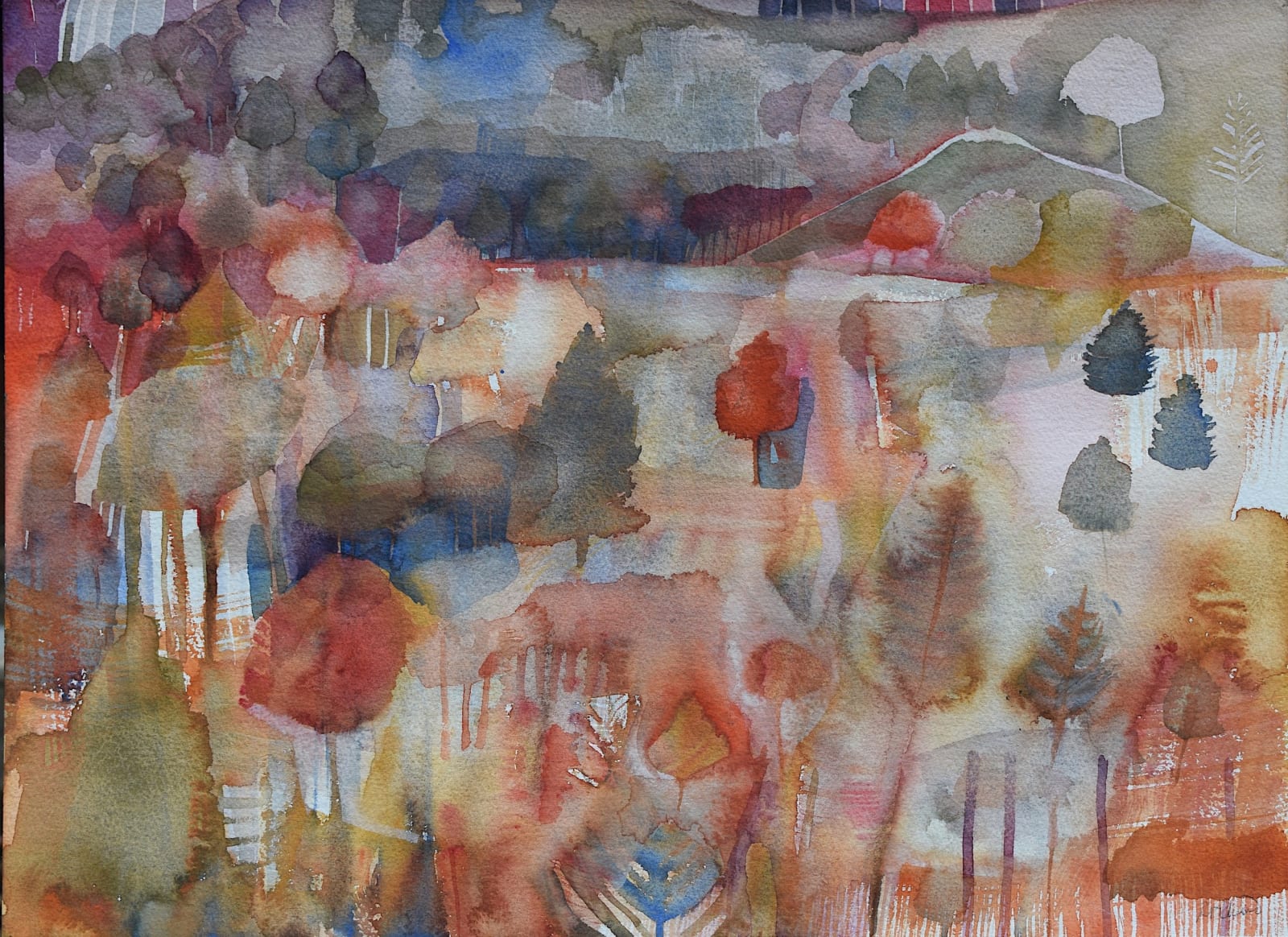 Robin Richmond RWS, Autumn Landscape, France