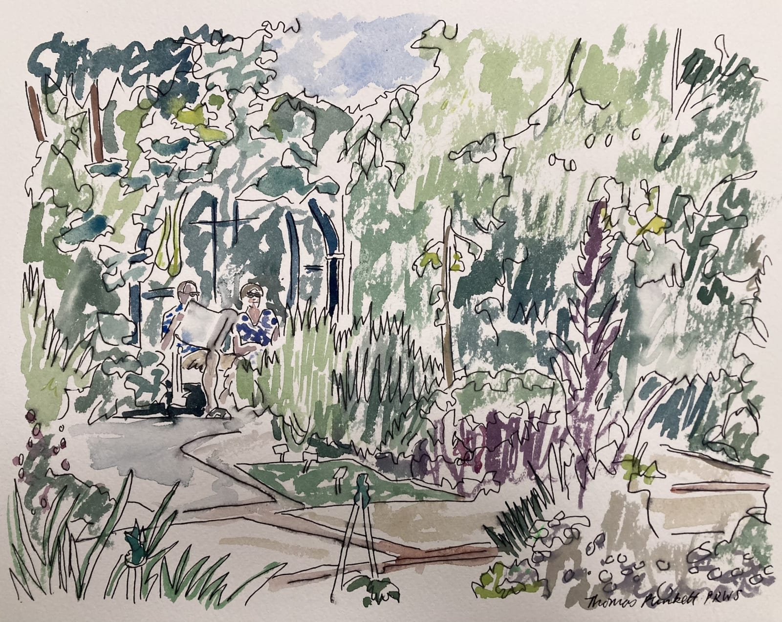 Thomas Plunkett PPRWS Hon. RE, The Garden