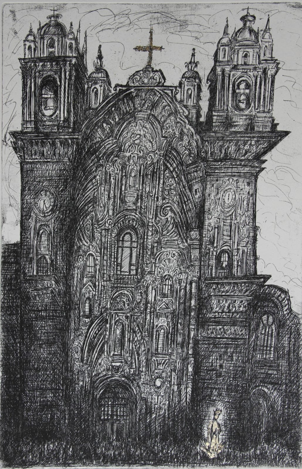 Neil Pittaway RWS RE, Iglesia de la Companía de Jesús, Cusco