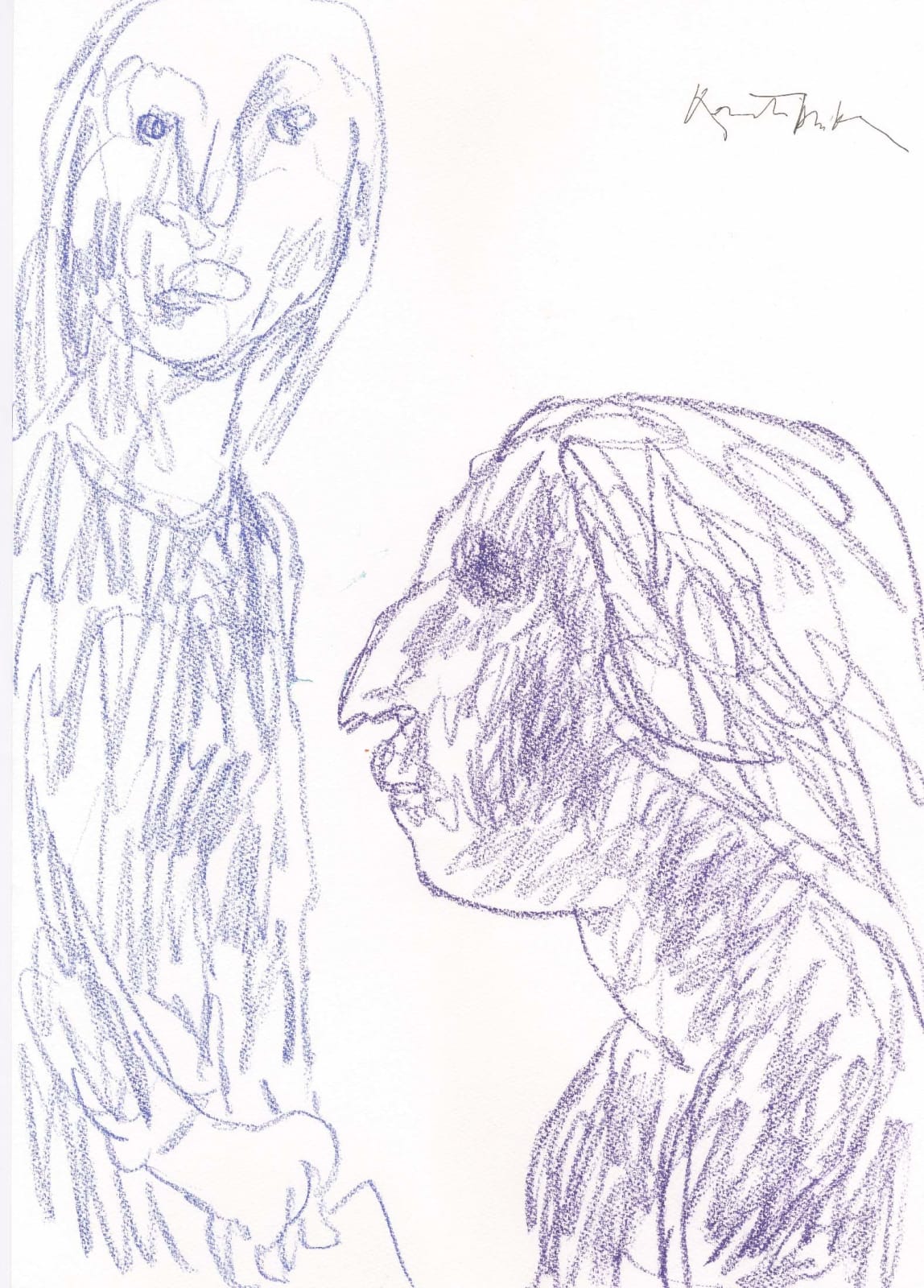 Quentin Blake, Stabilo figures #4, 2025