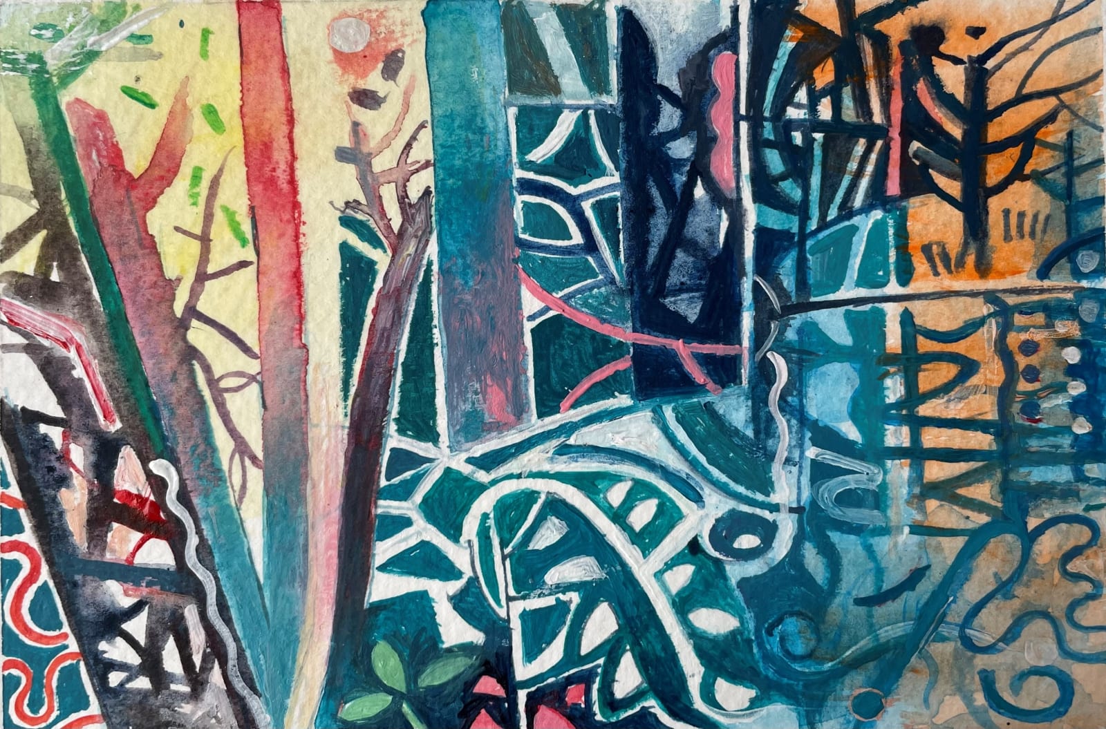 David Wiseman RWS, Woodland Water Brownsea Island