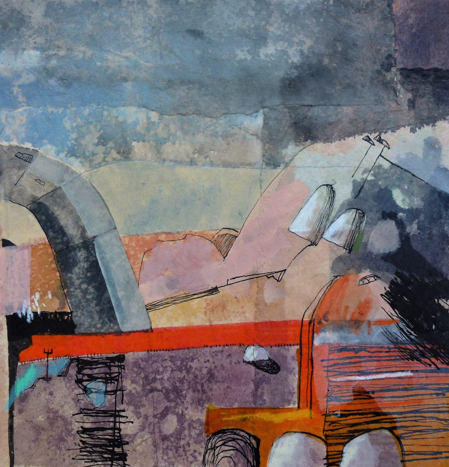 Claire Denny RWS, Welsh Hillside