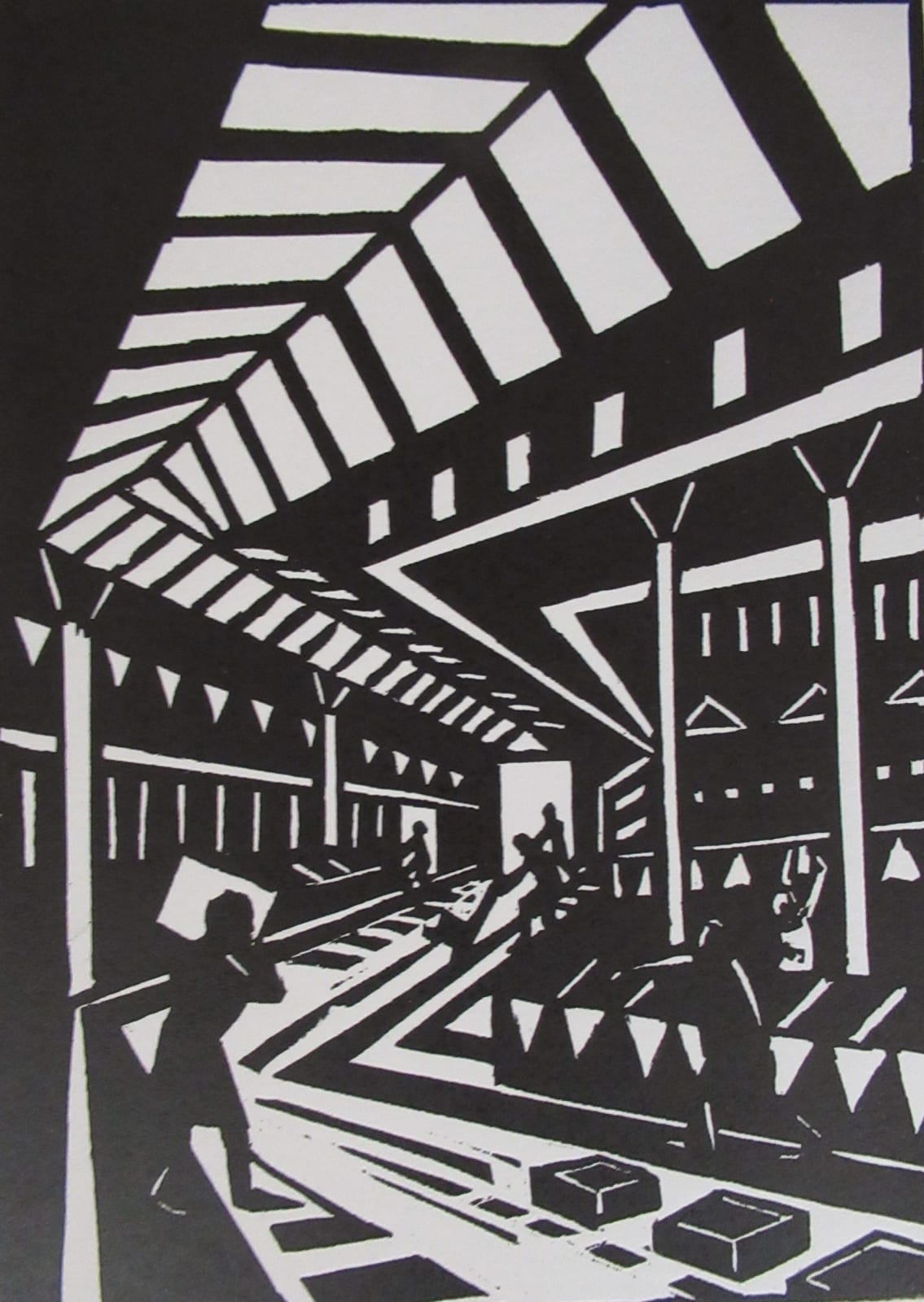 Jeremy Blighton RE, Early Morning at the Market