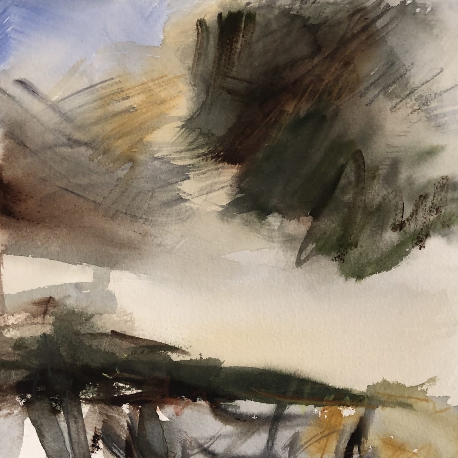 Lucy Marks RWS, Along The Downs