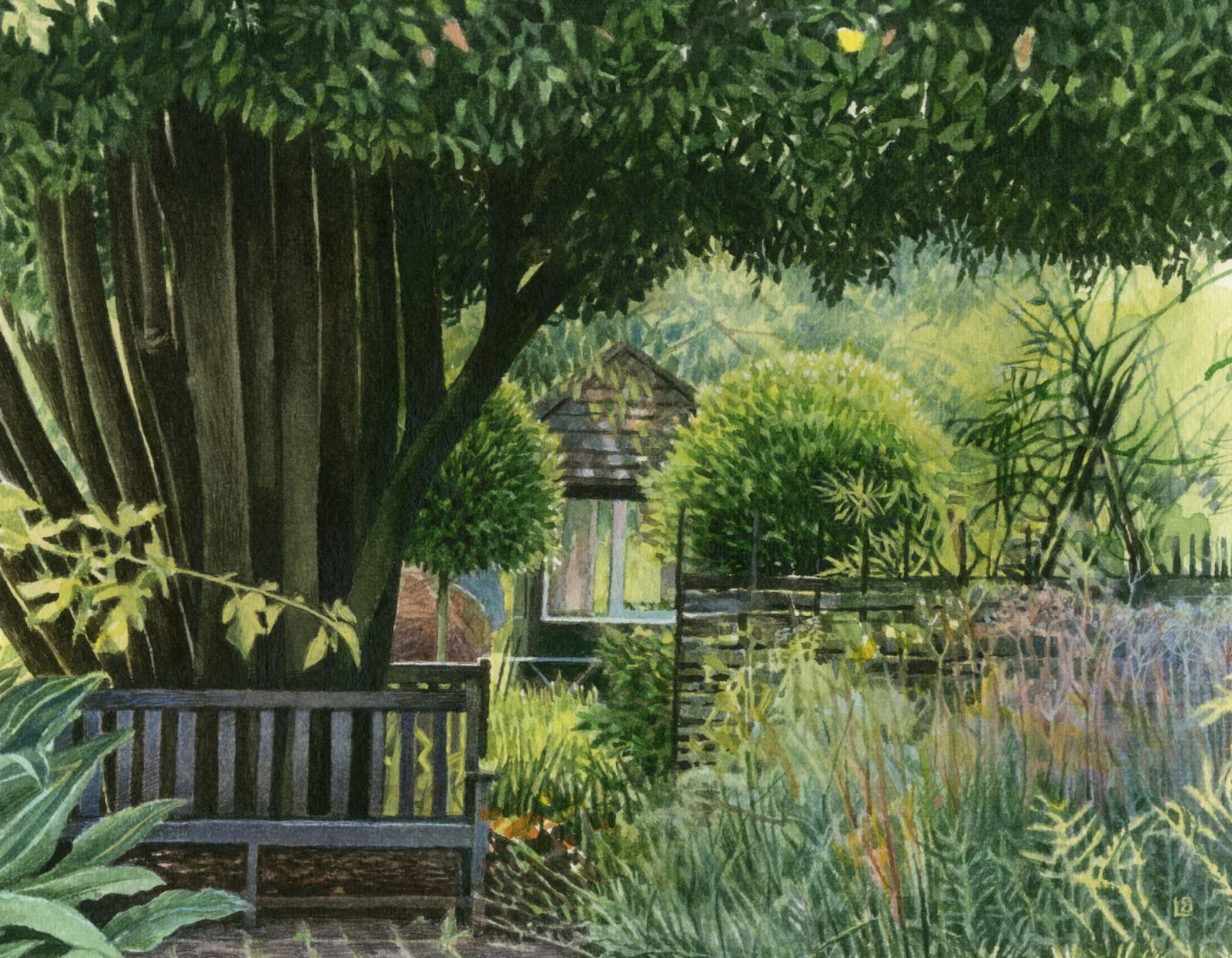 Liz Butler RWS, Under the Bay Tree