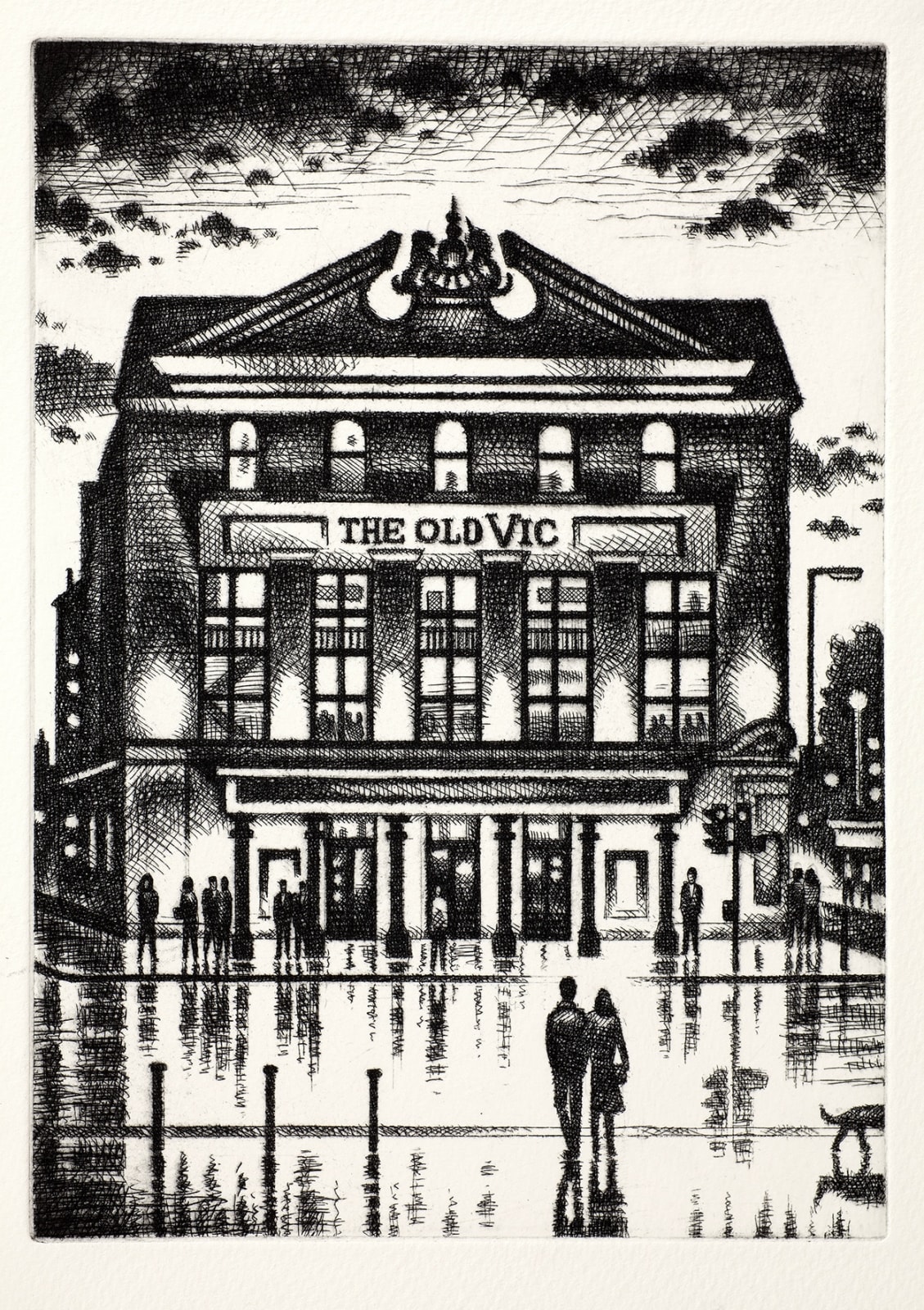 John Duffin RWS RE, The Old Vic Dusk