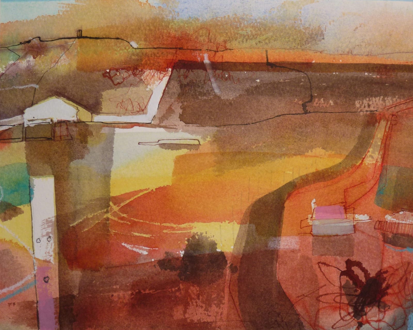 Claire Denny RWS, North Wales Landscape Features