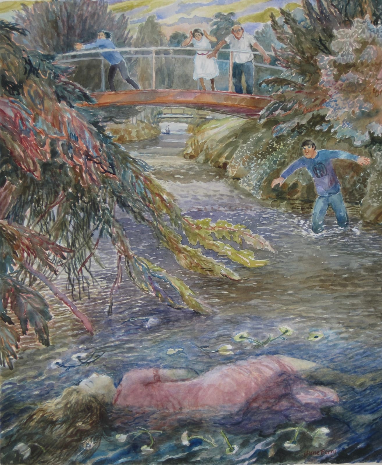 June Berry RWS, Ophelia, 2021