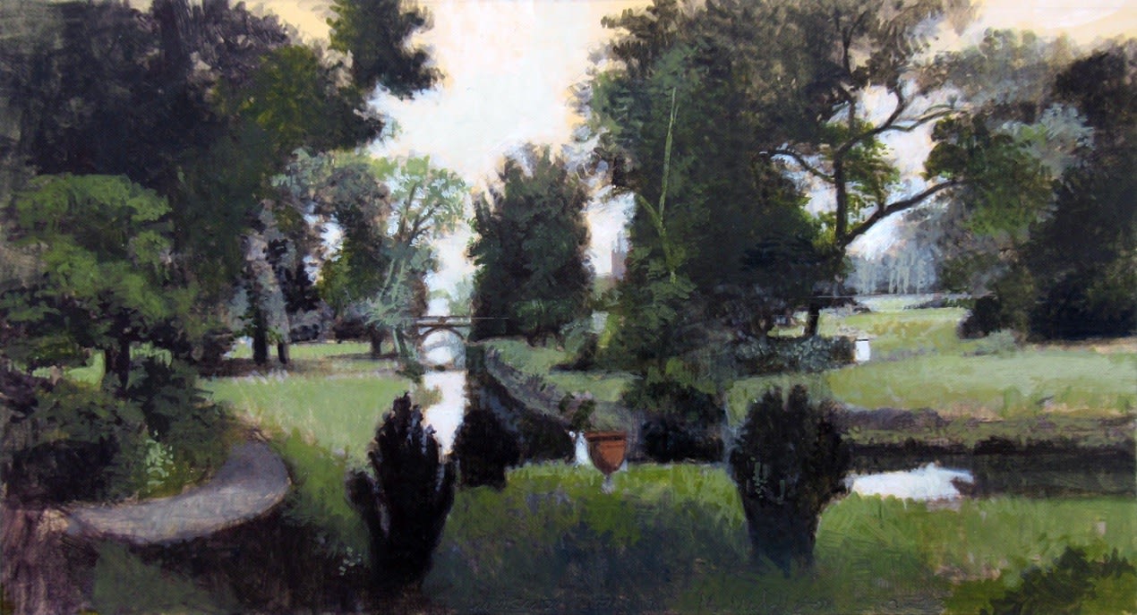 Michael Middleton RWS RE, Landscape with Urn