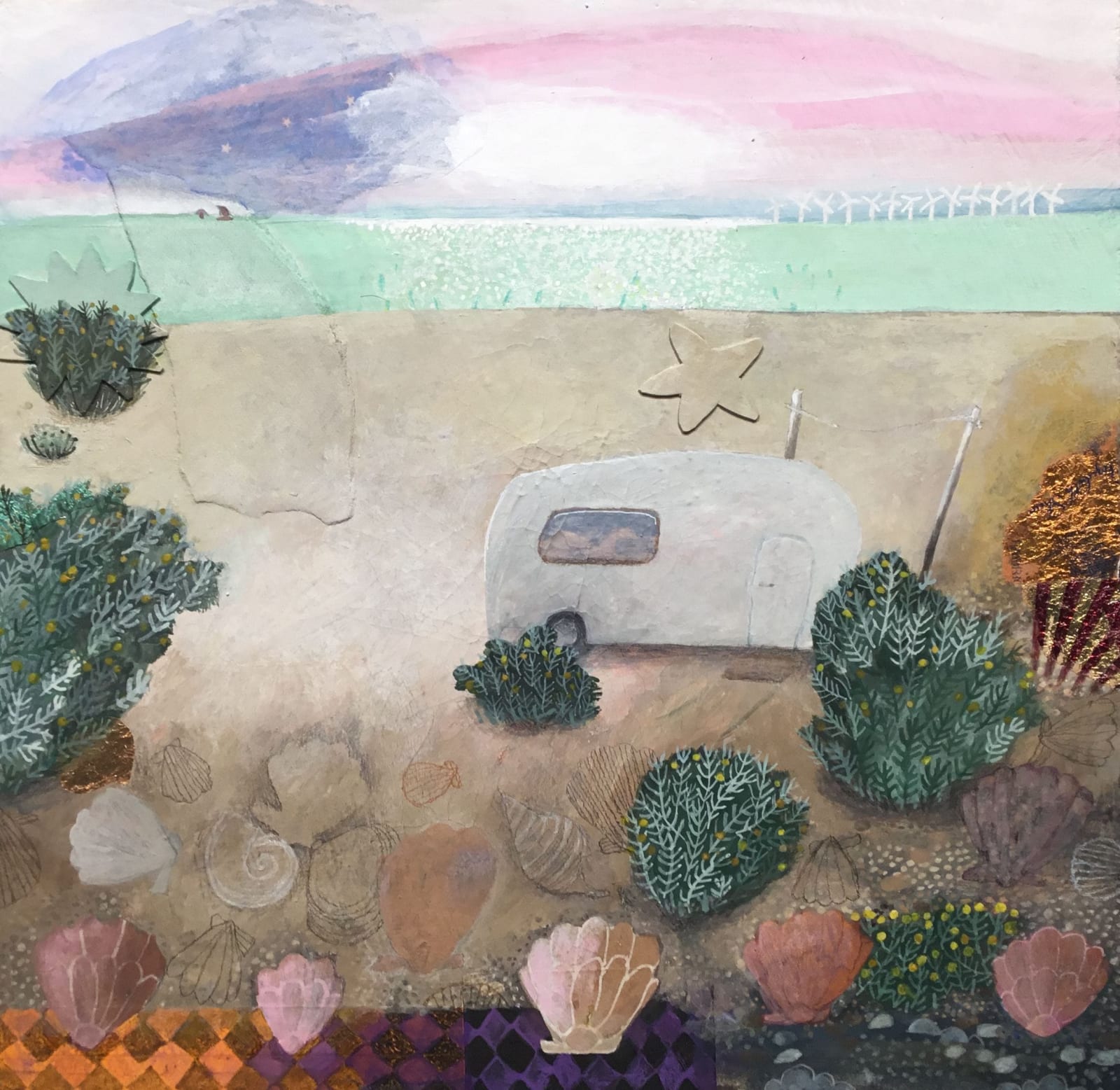 Gertie Young RWS, Bright Morning on Shell Beach