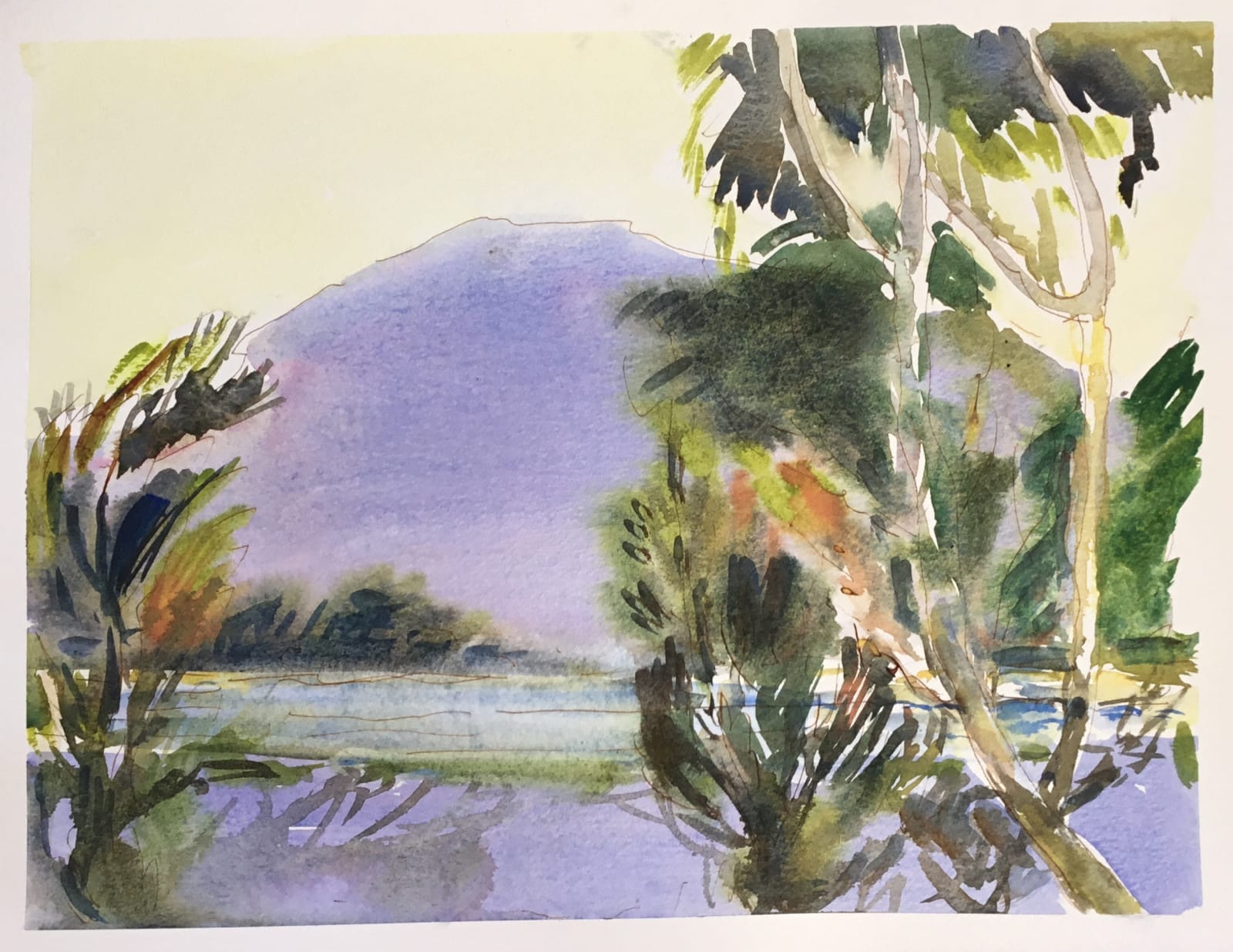 Janet Treloar RWS, Zorba's Mountain