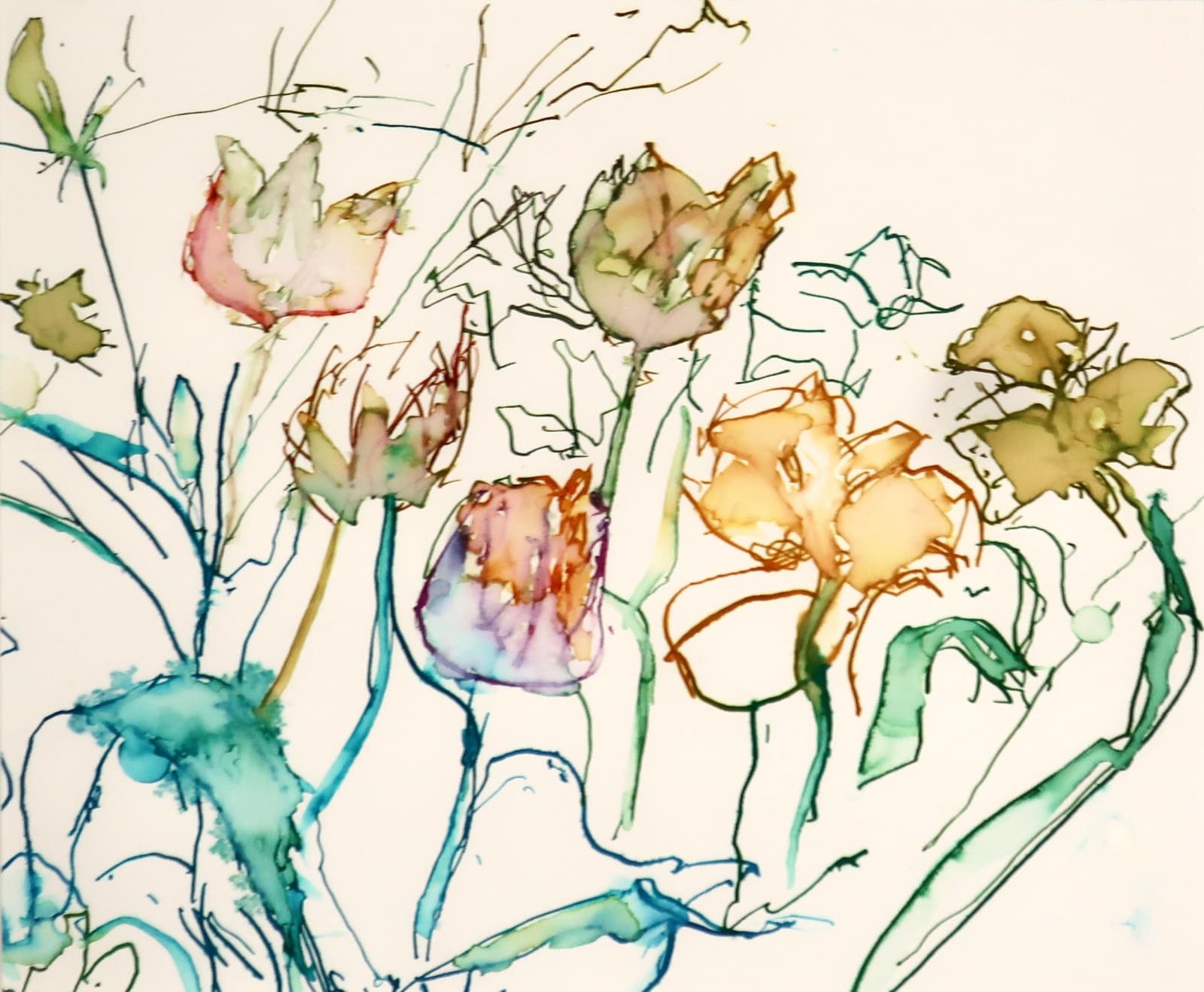 David Hamilton RWS, Still Tulips