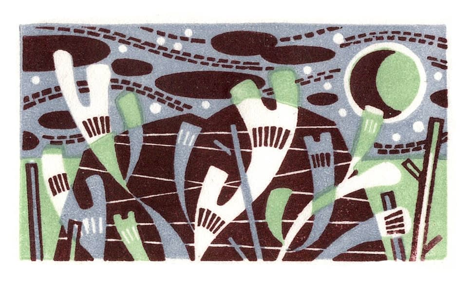 Angie Lewin RWS RE, Winter Island