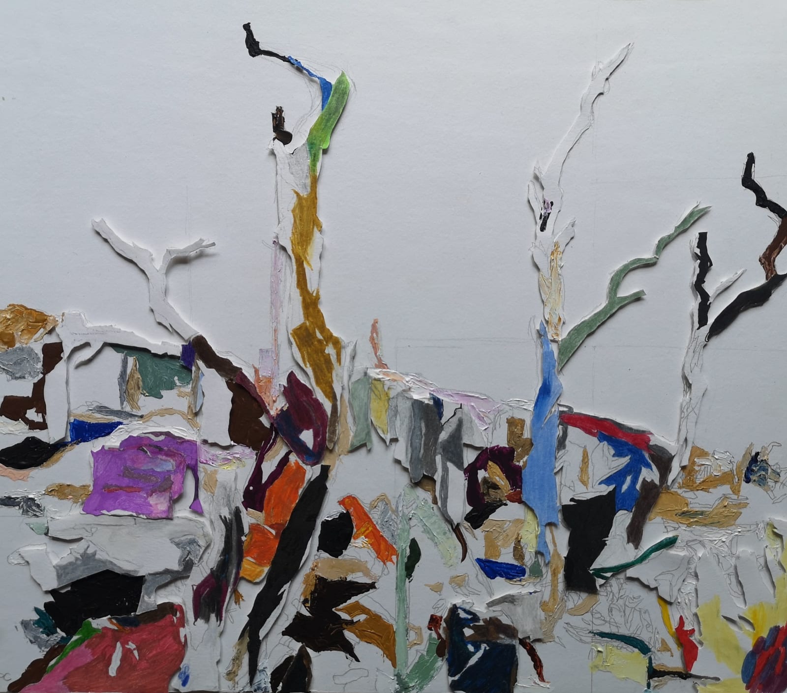 Patricia Paolozzi Cain ARWS, Trees Capturing a Future or Imagined State I